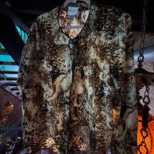 Jordan Animal Print Button-Up Shirt